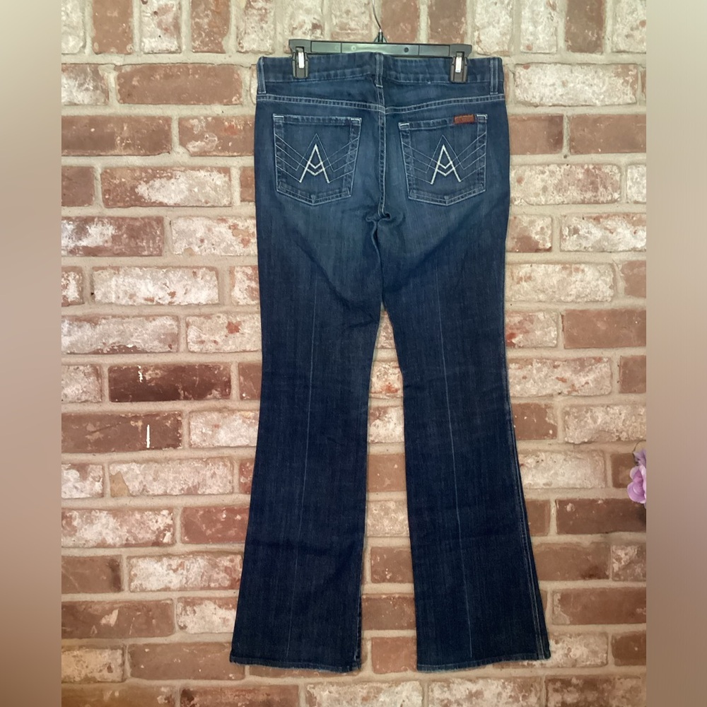 7 For All Mankind A Pocket Wide Leg Jeans Size 30 - Picture 2 of 4